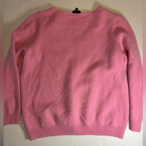Talbots pure cashmere‎ vneck sweater. Size 2X. Shrunk Cropped. Soft - Picture 3 of 6